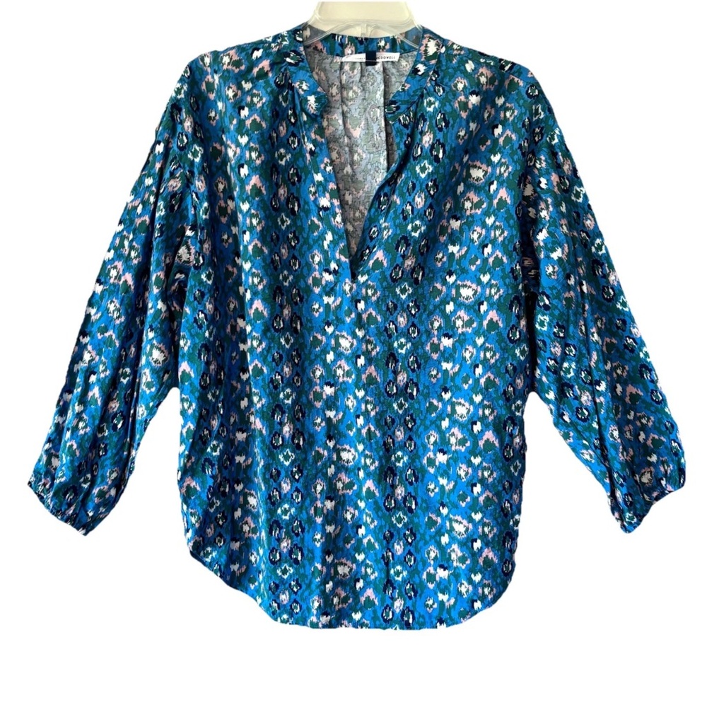 Michelle McDowell V-Neck Blouse Top